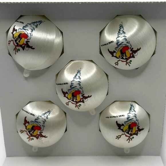Vintage TAZ Christmas Ornaments Looney Tunes 1999 Tasmanian Devil - Picture 4 of 7